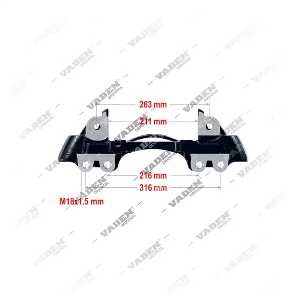 4022005 PAN 19 / PAN 22 DOUBLE- L - 19.5" Caliper Carrier, Brake Caliper Carrier