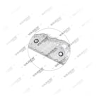 1677516,20551483,7401677516,7420551483, 1677516 Gasket, Refrigerador de óleo, Vaden