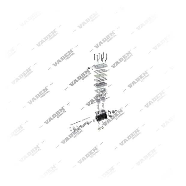 9) 9125100020,4571305815, A4571305815 MERCEDES BENZ AXOR 2 2540 S  Двухцилиндровый, Компрессор воздуха, Ваден
