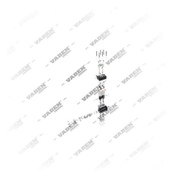 9) 107508,107509,5000641,5001522,5001523,5002032,5002984,5006822,5006823,TUFLO750,0R8340,1316679, TUFLO 750 Bicilíndrico, Compresor de aire, Vaden