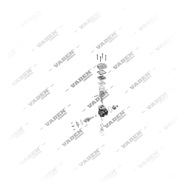 9) K004640,K004640C07,K004640C57,K004640V,K004640X00,K004640X07,K004640X57,LK3841,20568592,85000344, K004640X07 KNORR-BREMSE Mono Cylindre, Compresseur d'air, Vaden