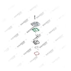 LK3509S2,LK3510S2,51541017186S2, 12 19 50 Zylinderkopf, Druckluftbremse Kompressor-Reparatursätze, Vaden