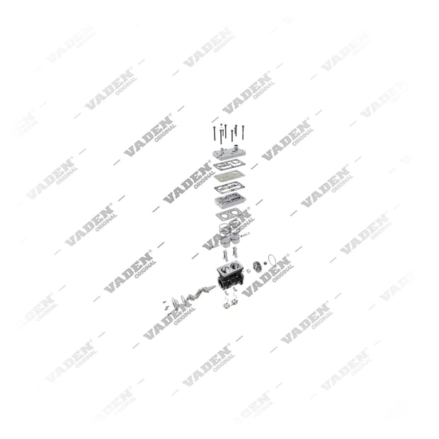 9) 9061302415,9061303315,9061304715,4115530030, A9061303315 MERCEDES BENZ Multi Class S 415 OM906 Double cylindre, Compresseur d'air, Vaden