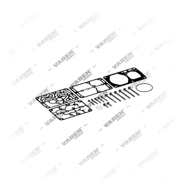 1) 51549016009, 1200 270 750 Kit di riparazione, Kit di riparazione per compressori per freni ad aria, Vaden