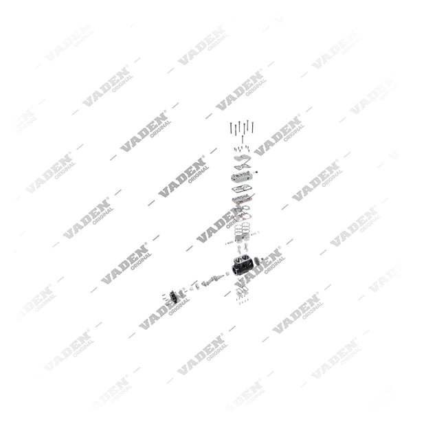 9) K033378N00,LP4862,5257936, K033378N00 Twin Cylinder, Air Compressor, Vaden