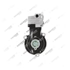 4147040270SP1,22040497SP2, 1300250003, (7600 850 008, 3161258, 7403161258 avec engrenage), Double cylindre, Compresseur d'air, Compresseur de frein à air, Vaden