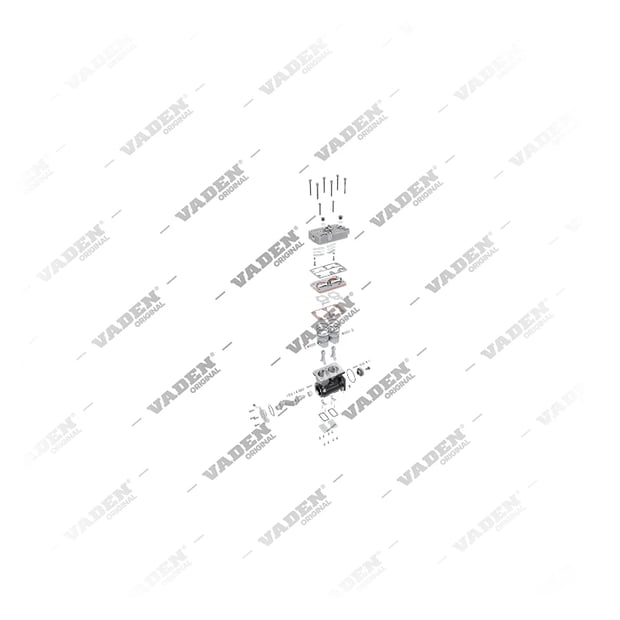 9) 1380455SP1,1470303SP1,571286SP1, 1400010006, (7600 880 004, 1732078, 1775248 avec engrenage), Double cylindre, Compresseur d'air, Compresseur de frein à air, Vaden