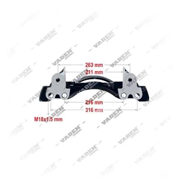 4022017 PAN 19 / PAN 22 SINGLE- L - 19.5" Caliper Carrier, Brake Caliper Carrier