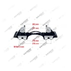 , 4022006 PAN 19 / PAN 22 DOUBLE- R - 19.5" Caliper Carrier, Brake Caliper Carrier, Vaden
