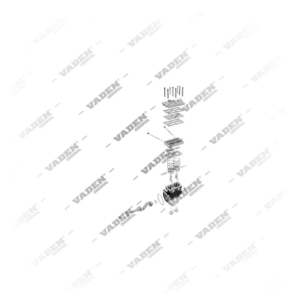 9) 9125120310,9125140110,9125510080,7422373024,7422373034, 1700 180 001 Çift Silindirli, Kompresör, Vaden