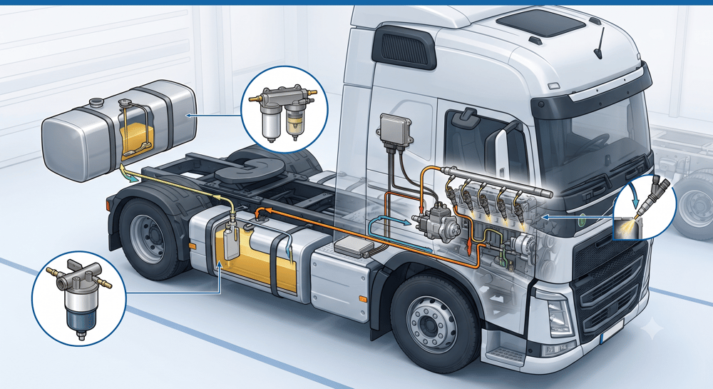 Pièces du système d'alimentation en carburant pour véhicules utilitaires lourds : la performance de qualité OE selon VADEN ORIGINAL