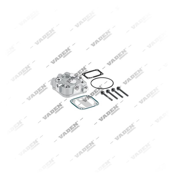 1) K034890K50, 13 03 60 Cabeçote, Kit reparo do compressor de freio a ar, Vaden