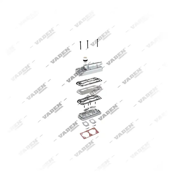 2) , 19 11 50 Cabeçote, Kit reparo do compressor de freio a ar, Vaden