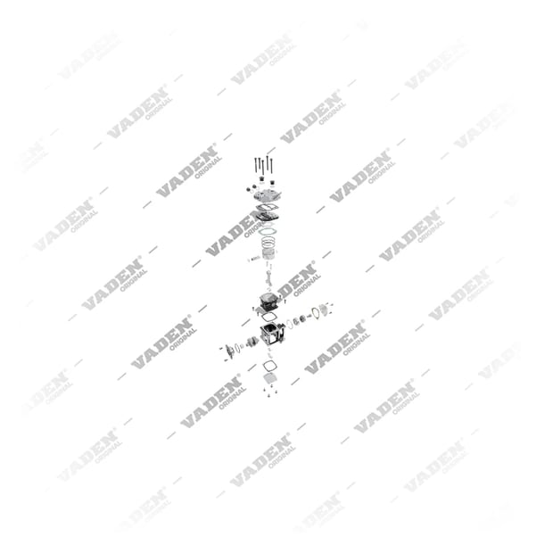 9) 51540007074, 1200 070 007 Tek Silindirli, Kompresör, Vaden