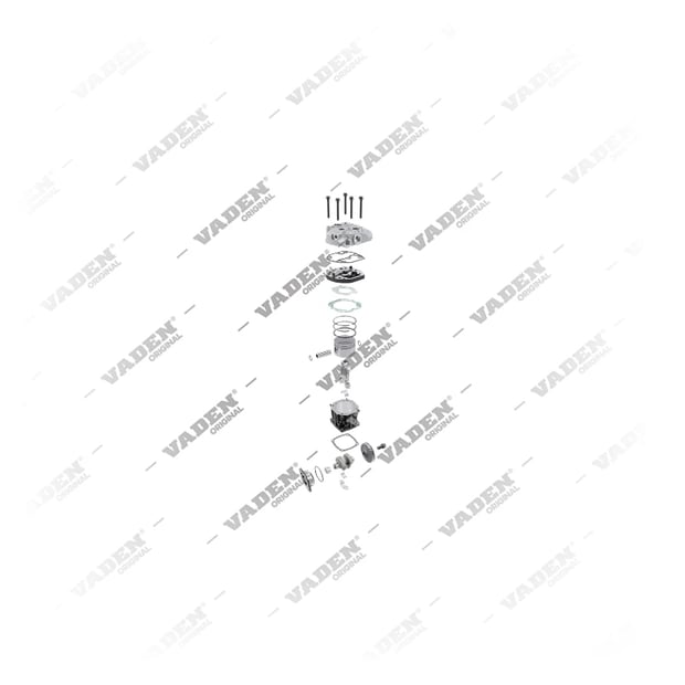 9) , 1100 120 007 Monocilindrico, Compressore d'aria, Vaden