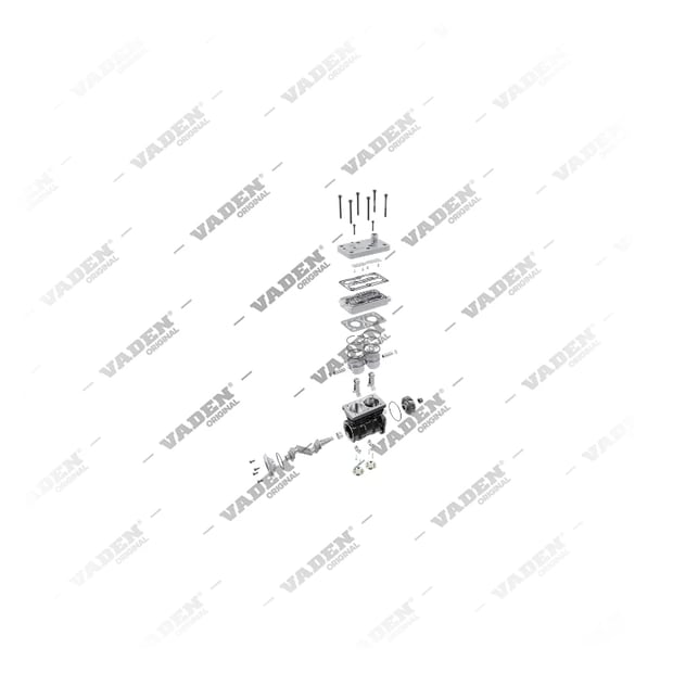 9) 9061300215,9061301015,9061302315,4115530000, 1100 015 001 Twin Cylinder, Air Compressor, Vaden