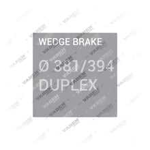 Wedge Brake Ø 381/394 DUPLEX Wedge Brake Kit de Réparation, Types d'étriers de frein