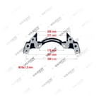 2121593,SP1037141,0004212006,0004213106,K000690,K001926,101736,5021210478,16H0008316AA,101736, 3522024 SB6... / SB7...- 19.5" Kızak, Kaliper Taşıyıcı, Vaden