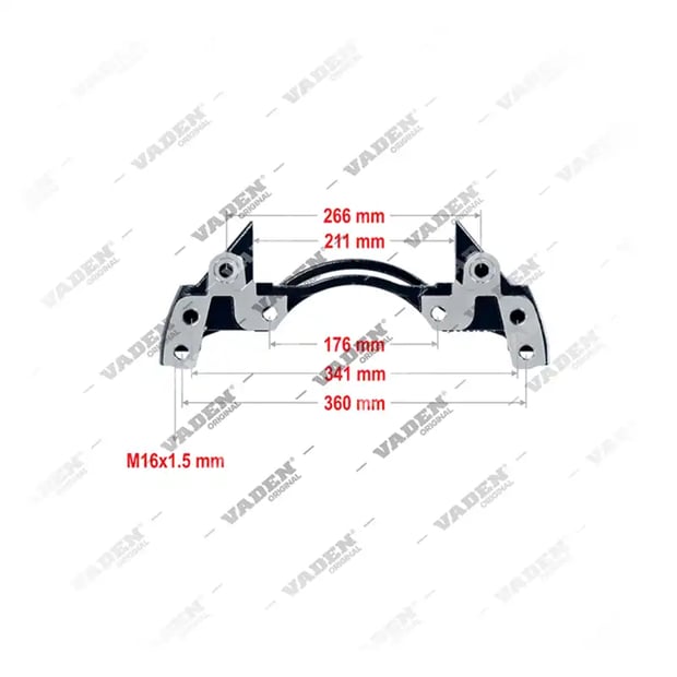 1) 2121593,SP1037141,0004212006,0004213106,K000690,K001926,101736,5021210478,16H0008316AA,101736, 3522024 SB6... / SB7...- 19.5" Kızak, Kaliper Taşıyıcı, Vaden