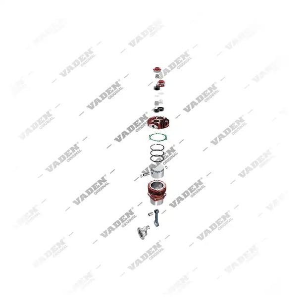 3) 155152, 17 09 50 Silindir Kapak, Kompresör Parçaları, Vaden