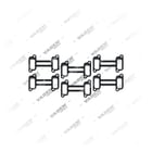 1400 01 005 X 6 Conta, Egzoz Manifold - Front Perspective View