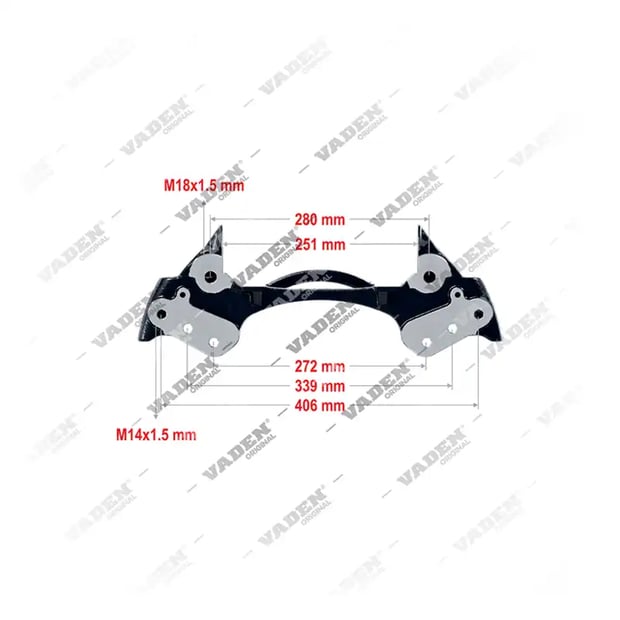 1) 31932043,BDA443, 4122011 D3- 22.5" Kızak, Kaliper Taşıyıcı, Vaden