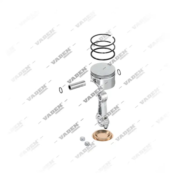 1) 4123529282, 8000 850 004 Biela e Pistão, Kit reparo do compressor de freio a ar, Vaden