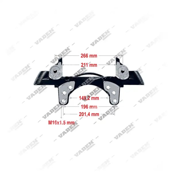 1) , 4022011 MAXX 22T- L - 22.5" Kızak, Kaliper Taşıyıcı, Vaden