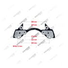 , 3522036 SB6... / SB7...- 22.5" Kızak, Kaliper Taşıyıcı, Vaden