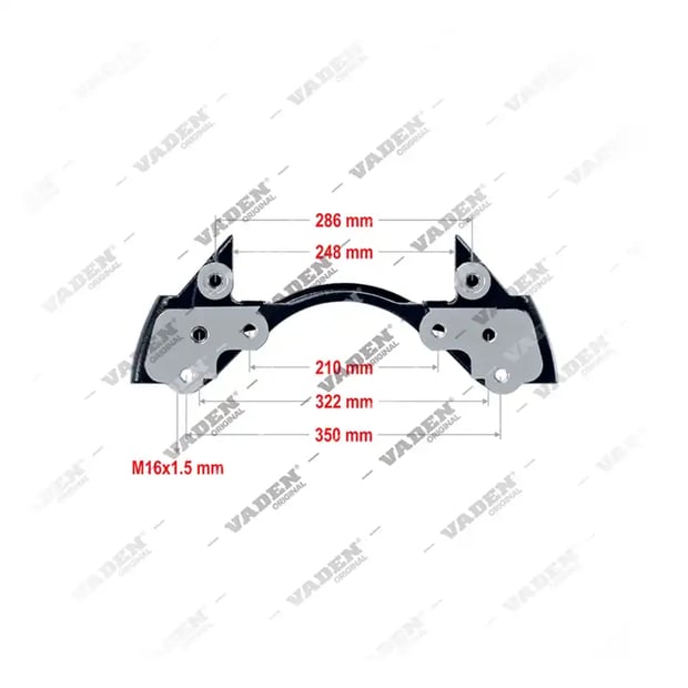 1) , 3522036 SB6... / SB7...- 22.5" Kızak, Kaliper Taşıyıcı, Vaden