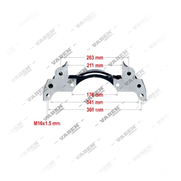 1) , 4022014 PAN 19 / PAN 22 SINGLE- R - 19.5" Support d'étrier, support d'étrier, Vaden