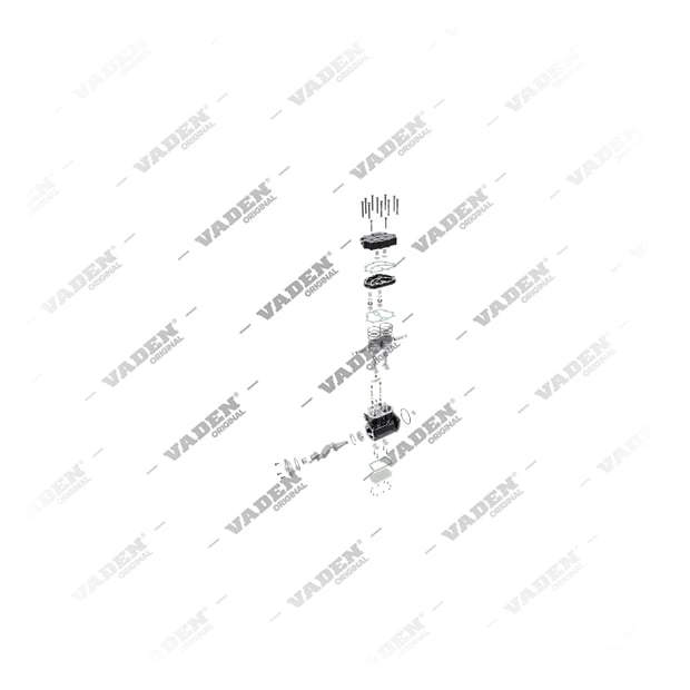 9) 1300366,394941,571181,KZ1228, 1400 040 003 Çift Silindirli, Kompresör, Vaden