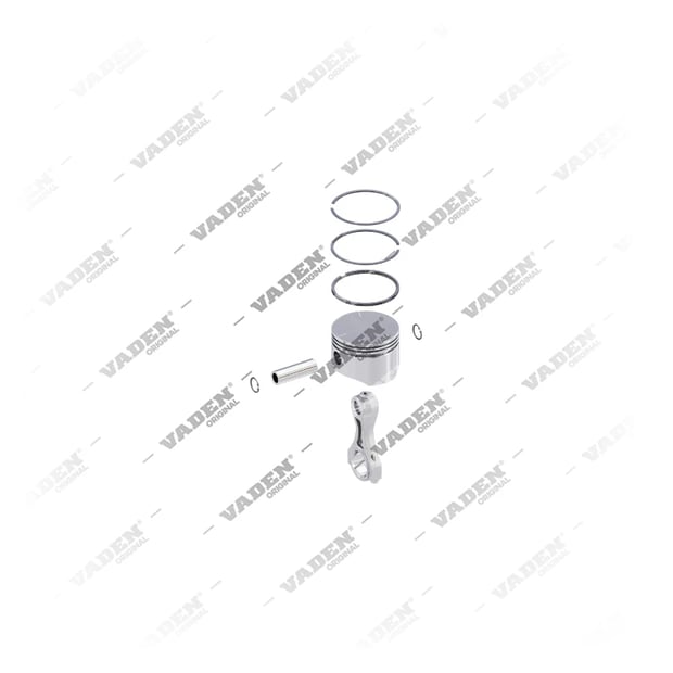 8000 860 001 Bielle & Piston, Kit de réparation du compresseur de frein à air - Front Perspective View