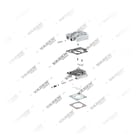 9111539432, 28 01 10 Cabeçote, Kit reparo do compressor de freio a ar, Vaden