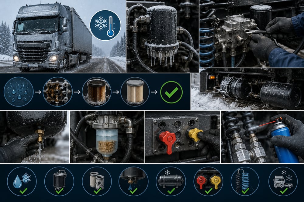 Winter Air Brake Maintenance: Freezing, Moisture, and Prevention