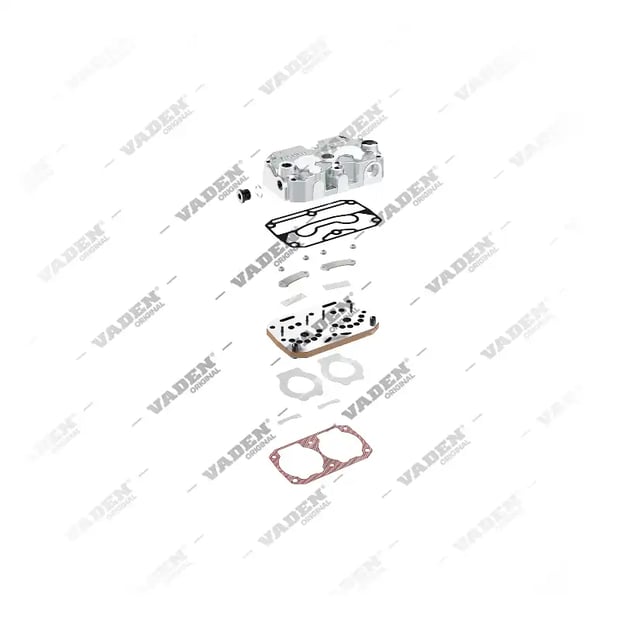 2) K006610S1,LP4862S1,9P924910S1, 19 08 50 Cabeçote, Kit reparo do compressor de freio a ar, Vaden