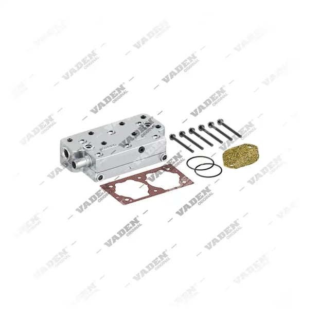 1) 9115159212, 25 20 50 Cabeçote, Kit reparo do compressor de freio a ar, Vaden