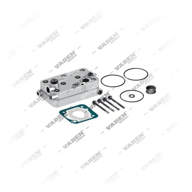 1) 0011301215,0011302615,0011305219,4123529222, A0011301215 Cabeçote, Kit reparo do compressor de freio a ar, Vaden