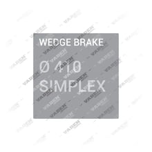 Wedge Brake Ø 410 SIMPLEX Wedge Brake Kit de Réparation, Types d'étriers de frein