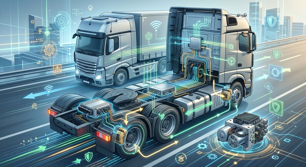 Válvulas Eletrônicas de Freio EBS e ABS: O Coração da Segurança de Frenagem Digital em Veículos Comerciais Pesados