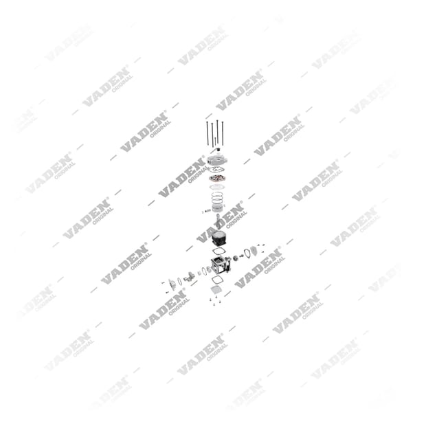 9) 4471302815, 1100 075 001 Single Cylinder, Air Compressor, Vaden