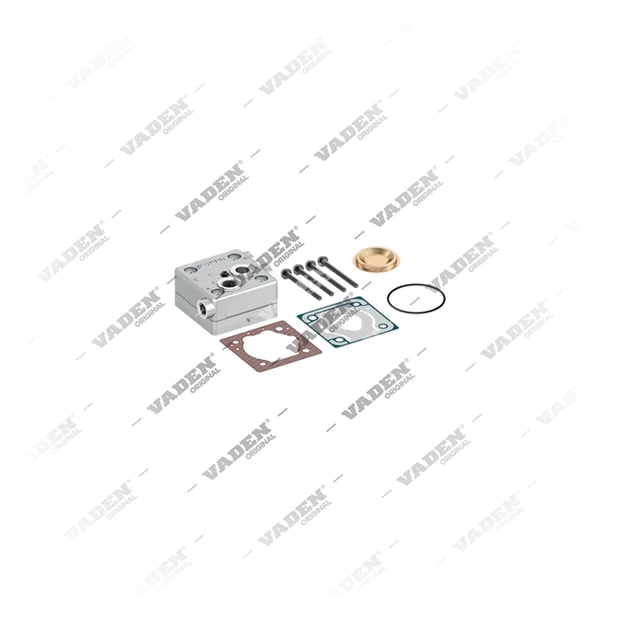 1) 9111558022, 29 01 50 Cabeçote, Kit reparo do compressor de freio a ar, Vaden
