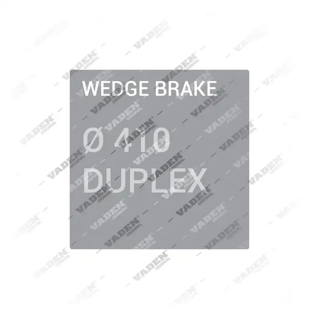 1) , Wedge Brake Ø 410 DUPLEX Wedge Brake Ремкомплект, Типы суппортов, Ваден