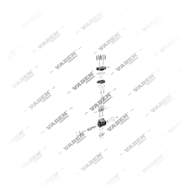 9) 1189107,1314107,1348920,301525,KZ996, 1400 040 001 Çift Silindirli, Kompresör, Vaden