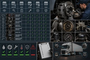 Calendario di Manutenzione Preventiva dei Freni e Checklist: Come si Esegue il Controllo Freni sui Veicoli Commerciali Pesanti?
