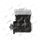 1700030002 (7600 850 004, 8170446, 7408170446 mit Getriebe), Zweizylinder, Luftkompressor - Left Side View