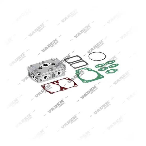 1) 42560760,93161842,93162116,K010920,K029208K50, 15 01 50 Cabeçote, Kit reparo do compressor de freio a ar, Vaden