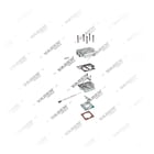 , 25 21 50 Cabeçote, Kit reparo do compressor de freio a ar, Vaden