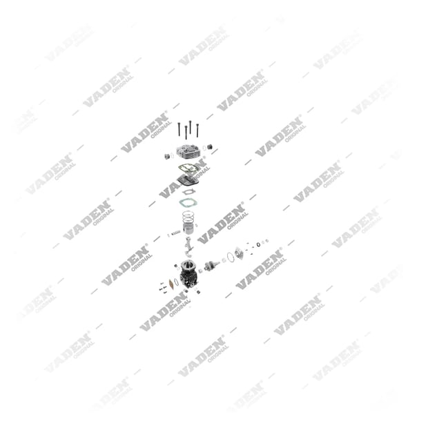 9) 01173863,01173877,01261659,02403973,0763056,4788302,4111410000,82003029,AL68237,1517934, 2100 030 001 Monocilindrico, Compressore d'aria, Vaden