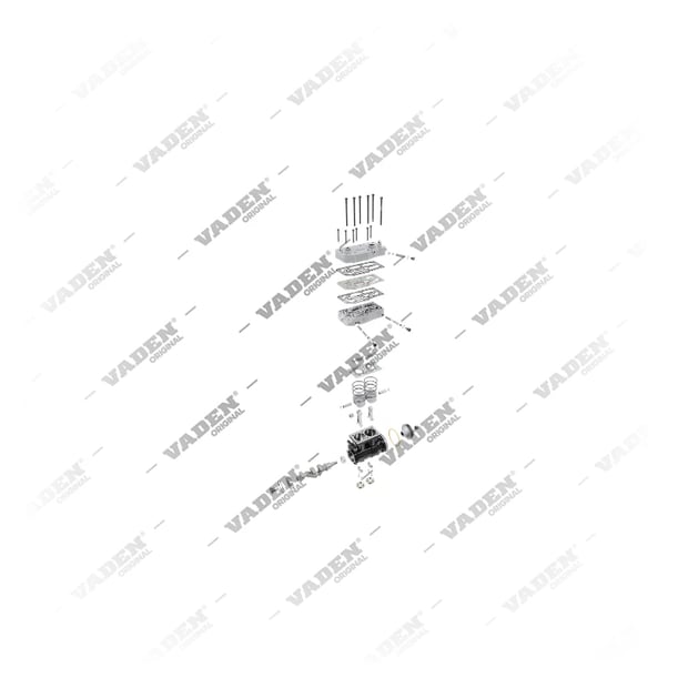 9) 9125180000,9125180010,9125180020,9125180030,9125180040,1674920,1681561,1687079,1696197,1696197R, 1600 120 001 Çift Silindirli, Kompresör, Vaden